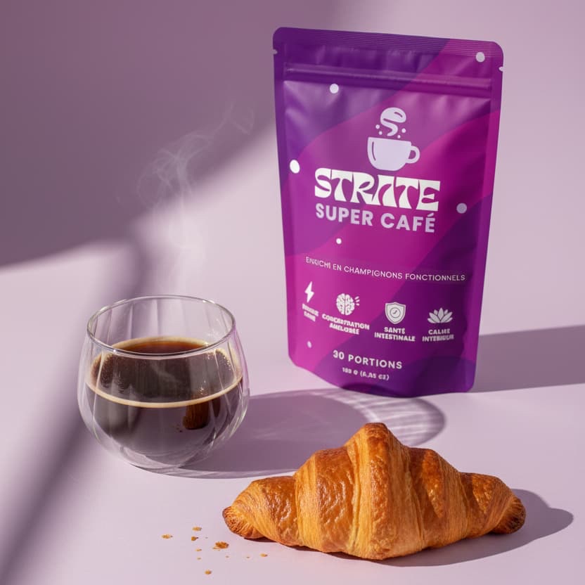 Boîte de café Strate aux champignons